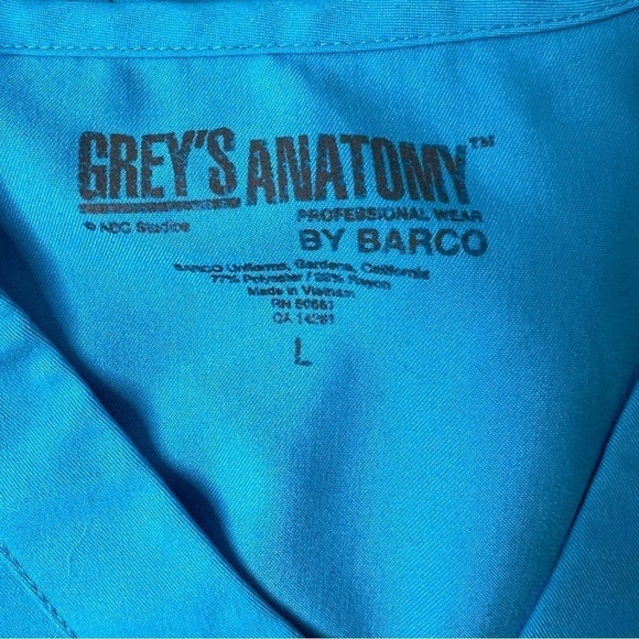 GREY’S Anatomy Blue Scrubs Size  Large - Picture 8 of 8